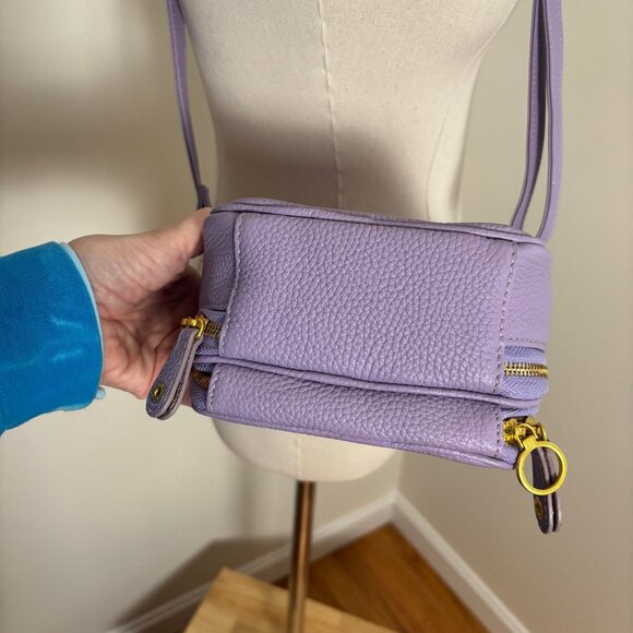 NWOT Minooy leather Naya small crossbody bag in lavender - Picture 3 of 8